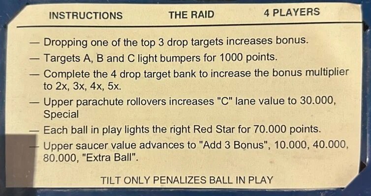 The Raid Pinball Machine - Image 4