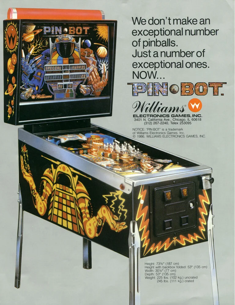 Pin*Bot Pinball Machine 1986 - Image 3